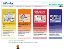 Tablet Screenshot of 4wonline.it